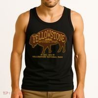 Yellowstone National Park EST 1872 Buffalo Logo Tank Top thumb 3