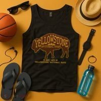 Yellowstone National Park EST 1872 Buffalo Logo Tank Top thumb 4