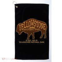 Yellowstone National Park EST 1872 Buffalo Logo Golf Towel thumb 0
