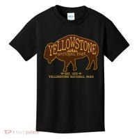 Yellowstone National Park EST 1872 Buffalo Logo Kids T-Shirt thumb 0