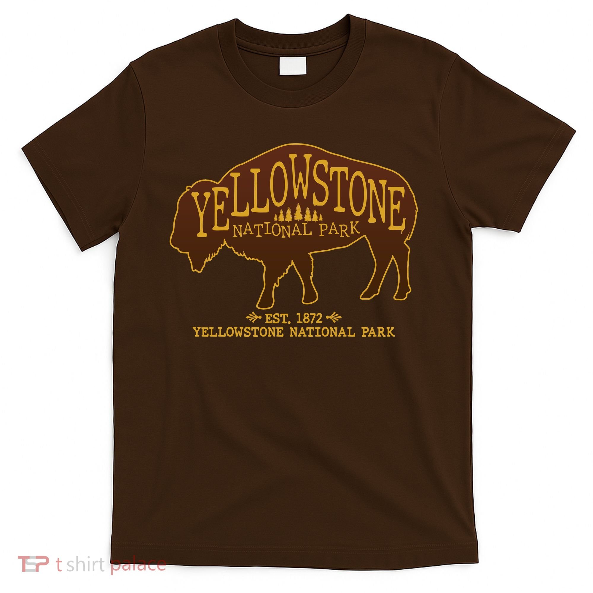 Yellowstone National Park EST 1872 Buffalo Logo T-Shirt