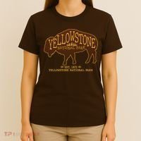Yellowstone National Park EST 1872 Buffalo Logo T-Shirt thumb 4