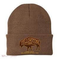 Yellowstone National Park EST 1872 Buffalo Logo Beanie thumb 0