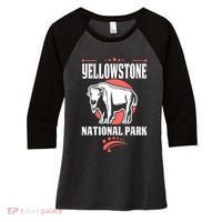 Yellowstone National Park Women's Tri-Blend 3/4-Sleeve Raglan Shirt thumb 0