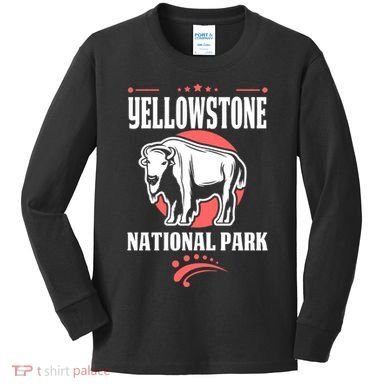 Yellowstone National Park Kids Long Sleeve Shirt