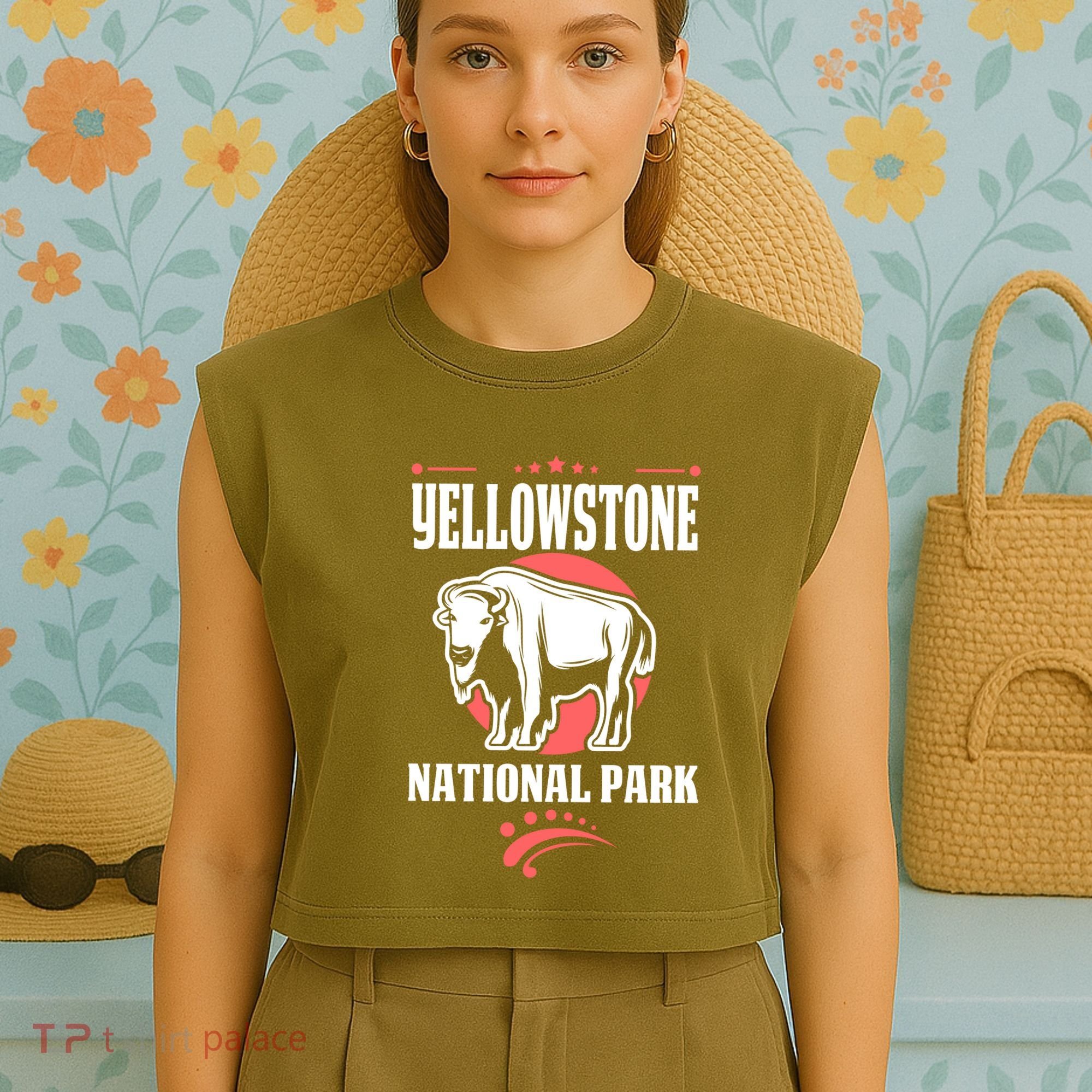 Yellowstone National Park Garment-Dyed Women's Muscle Tee