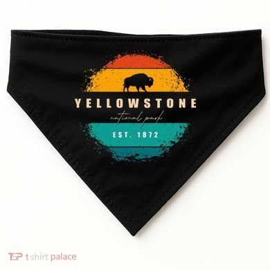 Yellowstone National Park USA-Made Doggie Bandana