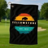 Yellowstone National Park Golf Towel thumb 1