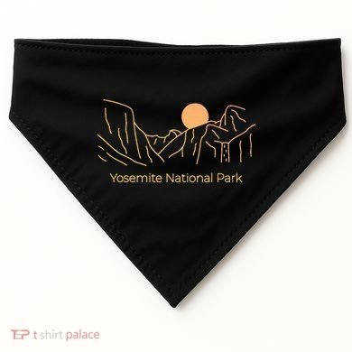 Yosemite National Park Skyline USA-Made Doggie Bandana