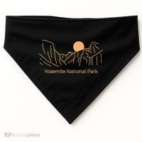 Yosemite National Park Skyline USA-Made Doggie Bandana thumb 0