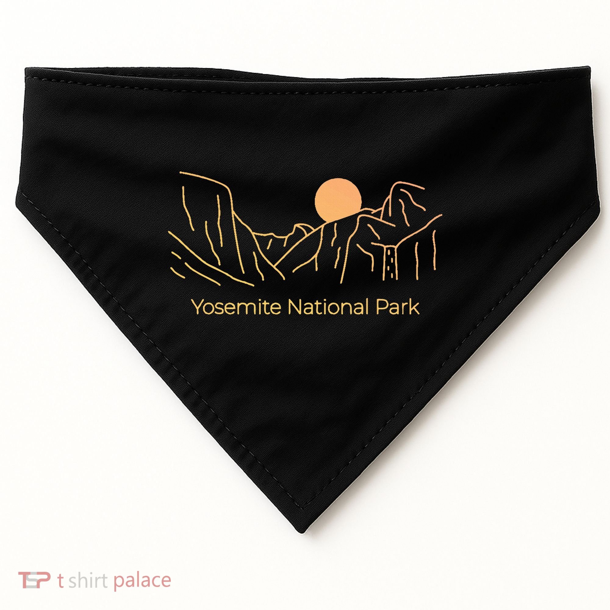 Yosemite National Park Skyline USA-Made Doggie Bandana