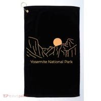 Yosemite National Park Skyline Golf Towel thumb 0
