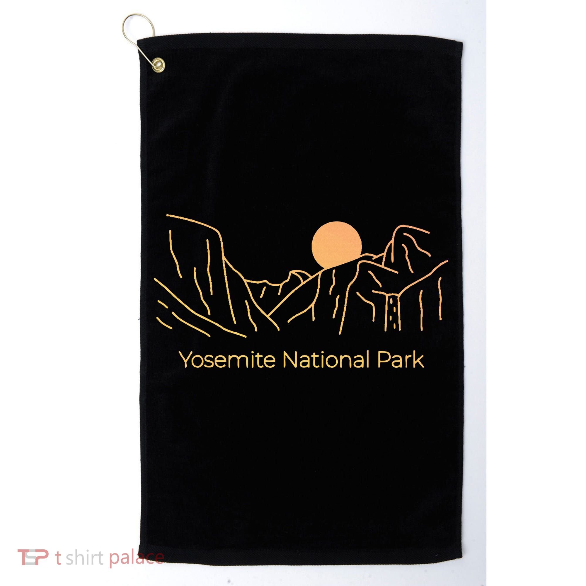 Yosemite National Park Skyline Golf Towel