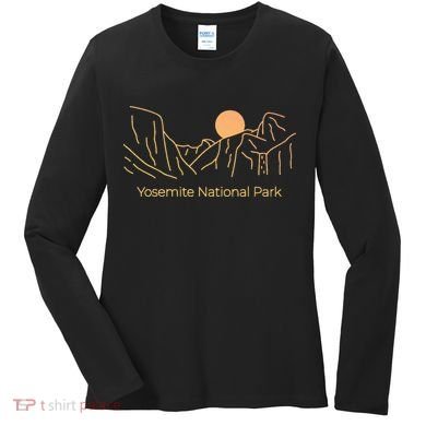 Yosemite National Park Skyline Women's Long Sleeve Shirt