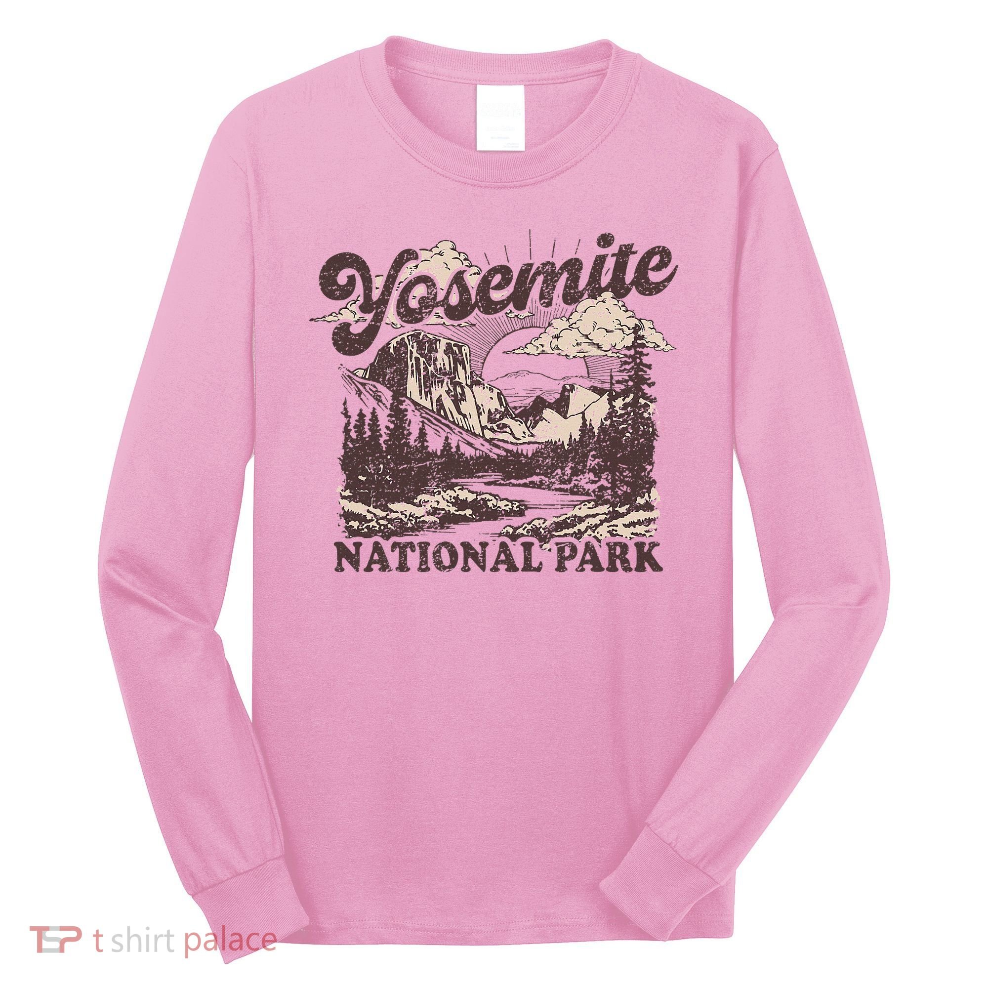 Yosemite National Park California Half Dome Long Sleeve Shirt