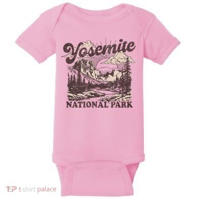 Yosemite National Park California Half Dome Baby Bodysuit