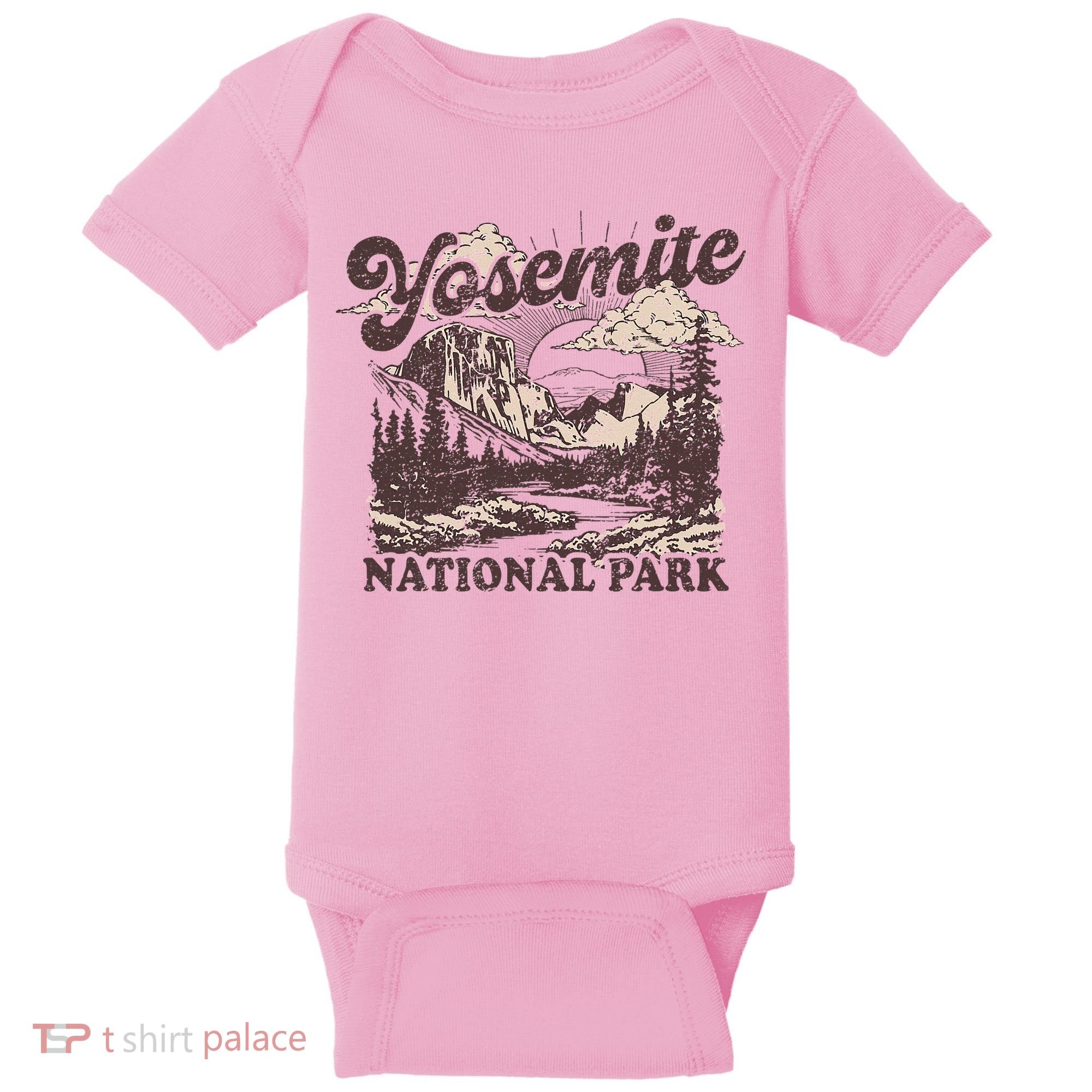Yosemite National Park California Half Dome Baby Bodysuit
