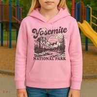 Yosemite National Park California Half Dome Kids Hoodie thumb 3