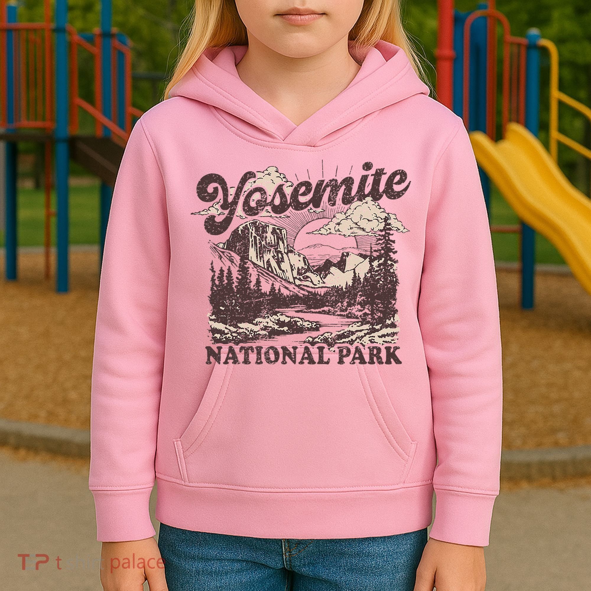Yosemite National Park California Half Dome Kids Hoodie