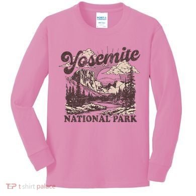 Yosemite National Park California Half Dome Kids Long Sleeve Shirt