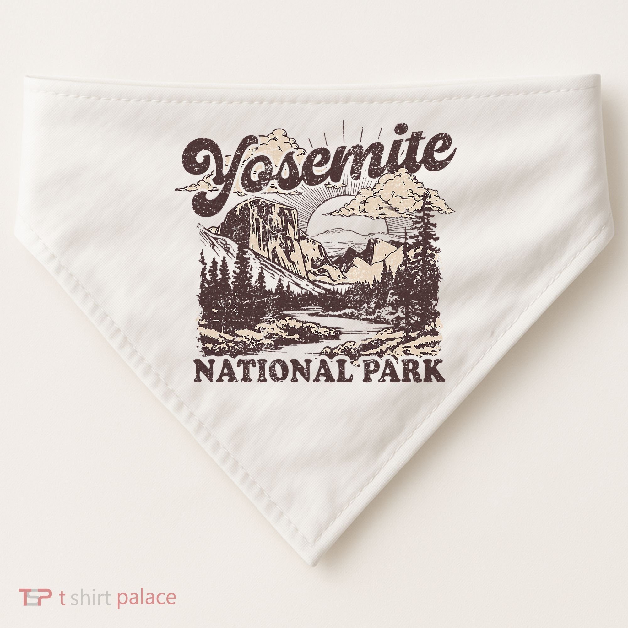 Yosemite National Park California Half Dome USA-Made Doggie Bandana