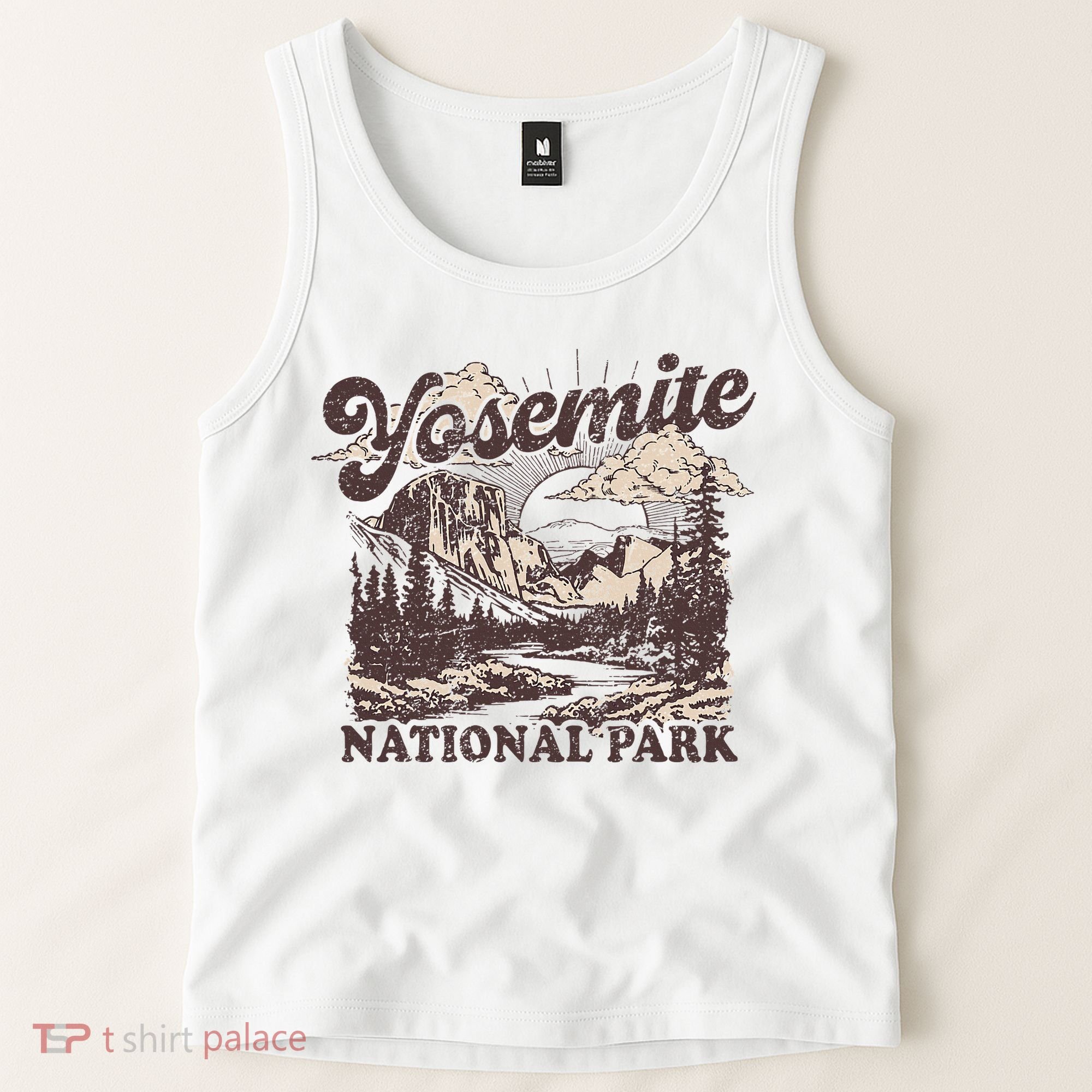 Yosemite National Park California Half Dome Tank Top