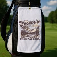 Yosemite National Park California Half Dome Golf Towel thumb 2