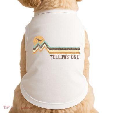 Yellowstone National Park 70s 80s Retro Vintage Distressed Doggie Tank