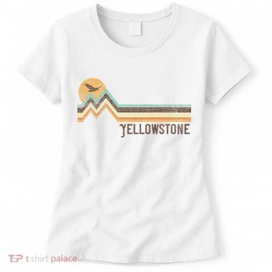 Yellowstone National Park 70s 80s Retro Vintage Distressed Women's T-Shirt
