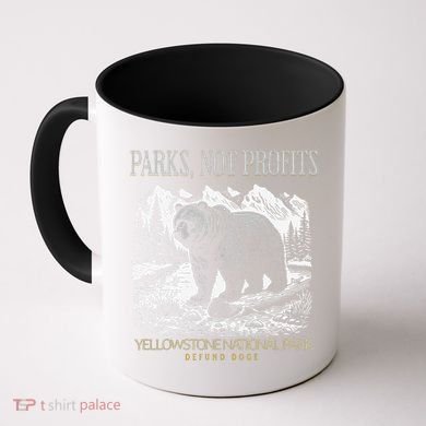 Yellowstone National Park Save Our Parks Not Profits Alt US Coffee Mug