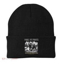 Yellowstone National Park Save Our Parks Not Profits Alt US Beanie thumb 0