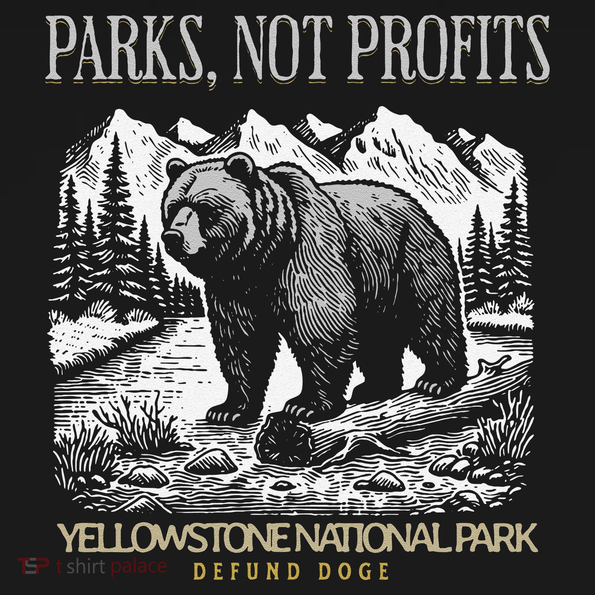 Yellowstone National Park Save Our Parks Not Profits Alt US Women's Hoodie