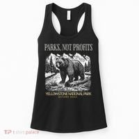 Yellowstone National Park Save Our Parks Not Profits Alt US Women's Tank Top thumb 0
