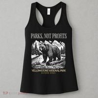 Yellowstone National Park Save Our Parks Not Profits Alt US Women's Tank Top thumb 3