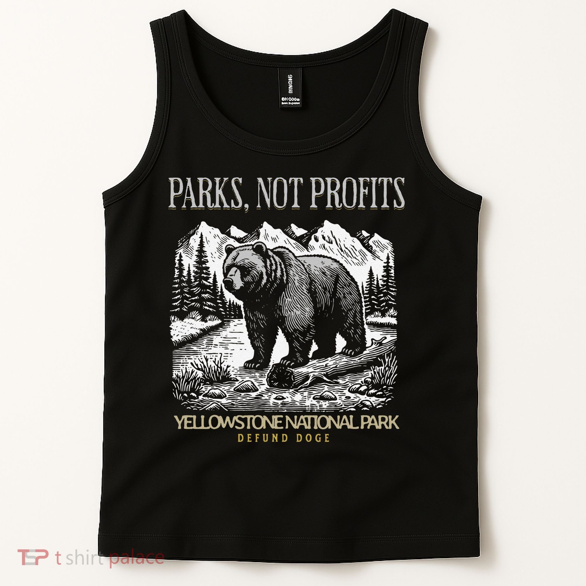 Yellowstone National Park Save Our Parks Not Profits Alt US Tank Top