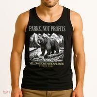 Yellowstone National Park Save Our Parks Not Profits Alt US Tank Top thumb 3