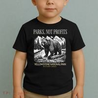 Yellowstone National Park Save Our Parks Not Profits Alt US Toddler T-Shirt thumb 2