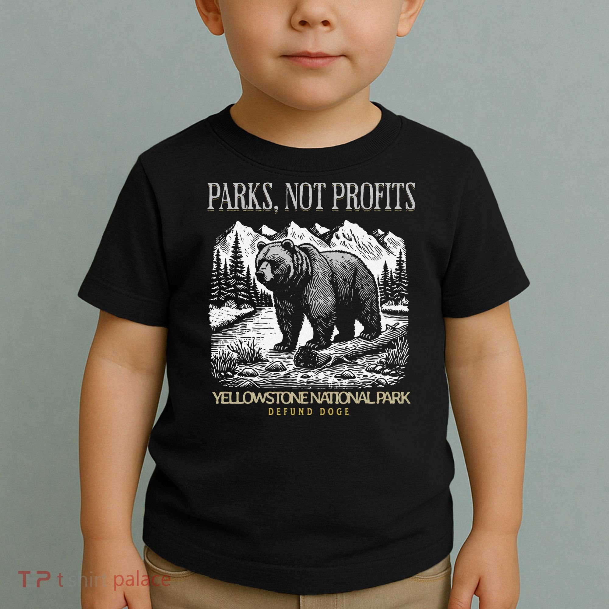 Yellowstone National Park Save Our Parks Not Profits Alt US Toddler T-Shirt