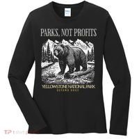 Yellowstone National Park Save Our Parks Not Profits Alt US Women's Long Sleeve Shirt thumb 0