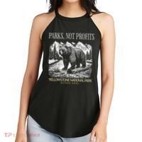 Yellowstone National Park Save Our Parks Not Profits Alt US Women's Perfect Tri Rocker Tank thumb 2