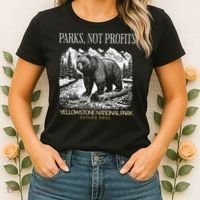 Yellowstone National Park Save Our Parks Not Profits Alt US Women's T-Shirt thumb 2