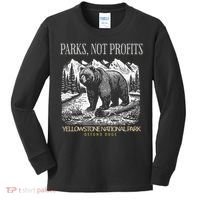Yellowstone National Park Save Our Parks Not Profits Alt US Kids Long Sleeve Shirt thumb 0