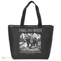 Yellowstone National Park Save Our Parks Not Profits Alt US Tote Bag thumb 0