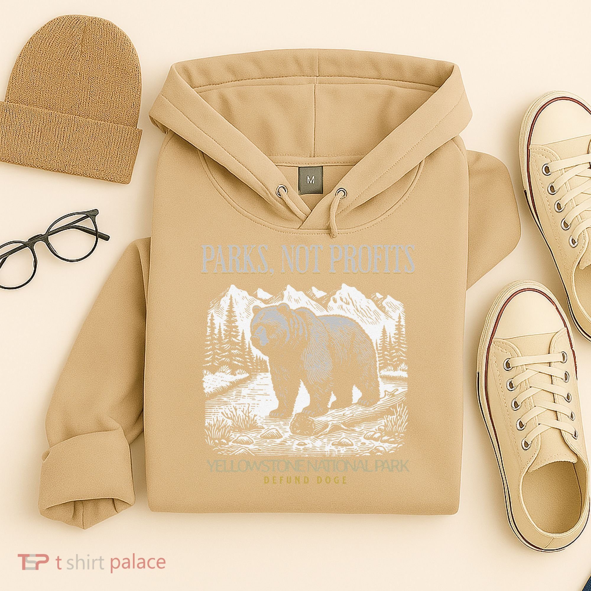 Yellowstone National Park Save Our Parks Not Profits Alt US Hoodie