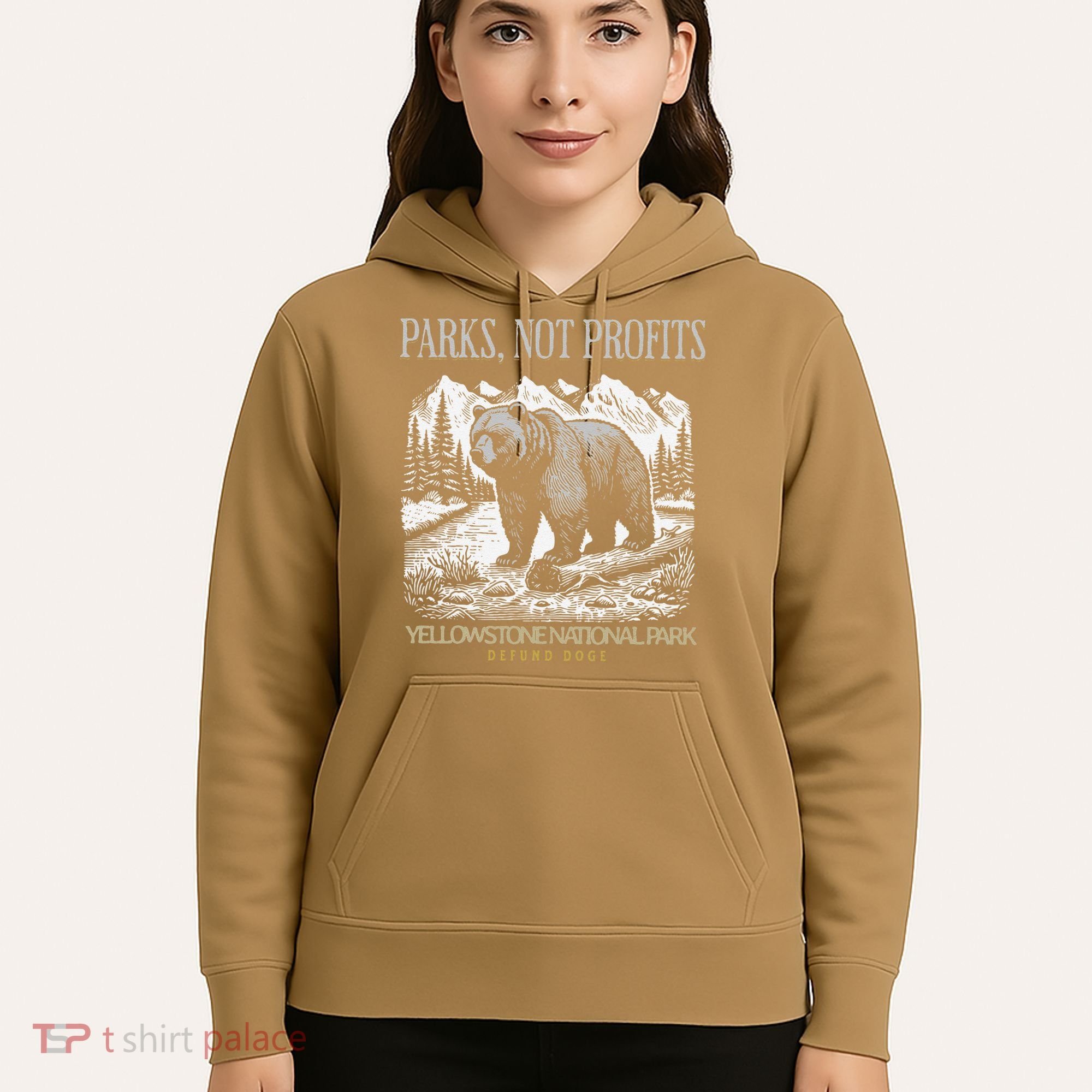 Yellowstone National Park Save Our Parks Not Profits Alt US Hoodie