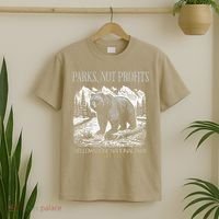 Yellowstone National Park Save Our Parks Not Profits Alt US T-Shirt thumb 2