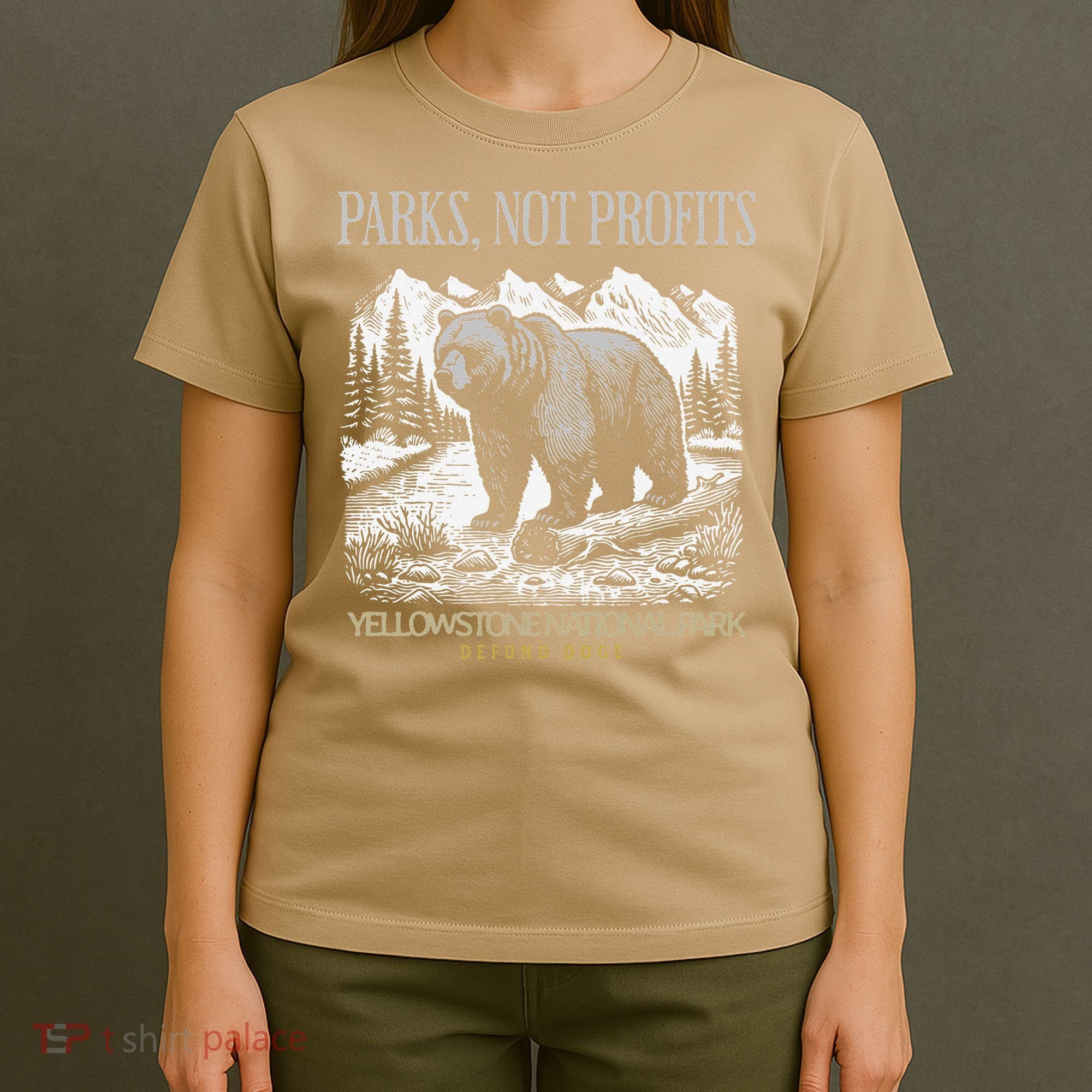Yellowstone National Park Save Our Parks Not Profits Alt US T-Shirt
