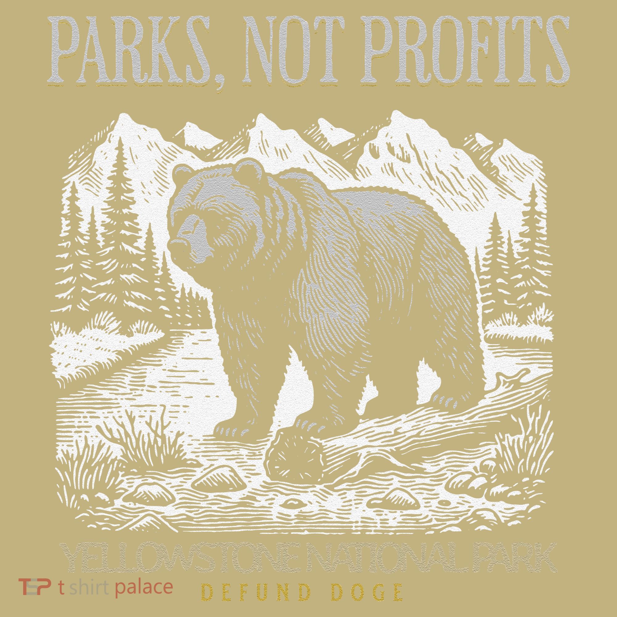 Yellowstone National Park Save Our Parks Not Profits Alt US T-Shirt