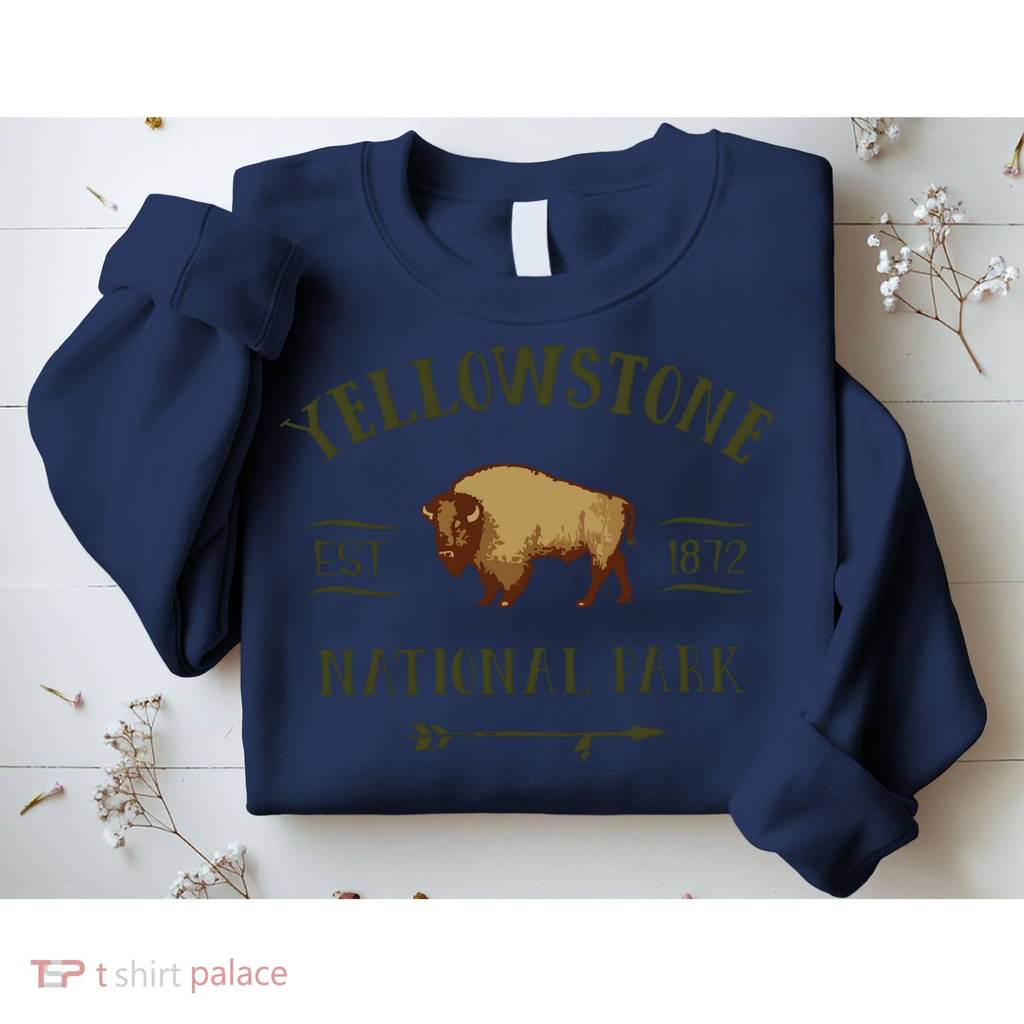 YELLOWSTONE NATIONAL PARK Bison Buffalo Men Women Souvenir Sweatshirt