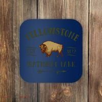 YELLOWSTONE NATIONAL PARK Bison Buffalo Men Women Souvenir Coaster thumb 0
